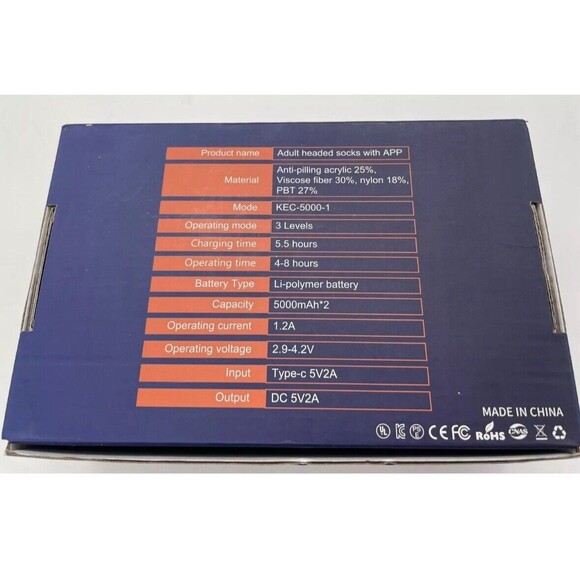 SNOW LEOPARD Heated Socks Green Large, Rechargeable Heated Socks App Control - Picture 7 of 9